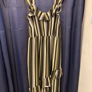 Striped Ruffle Dress